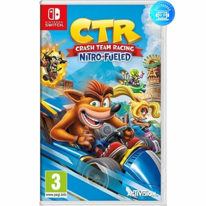 Игра Crash Team Racing: Nitro-Fueled (Nintendo Switch) Английская версия