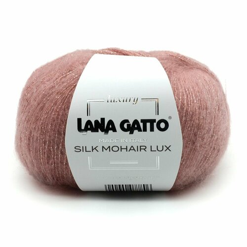 Пряжа Silk Mohair Lurex Lana Gatto (14393), 25г, 210м, 78%суперкид мохер,14%шелк,4%нейлон,4%полиэстер (1 шт.)