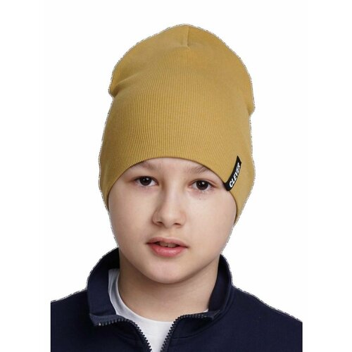 Шапка CLEVER, размер 54-56, желтый шапка детская эмилия норка размеры от 54 до 56