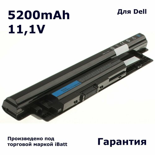 Аккумулятор iBatt 5200mAh, для MR90Y XCMRD 6HY59 6K7 MF69 312-1387 312-1433 451-12097 9K1VP 68DTP N121Y 0MF69 V1YJ7 312-1390 24DRM 312-1392 49VTP