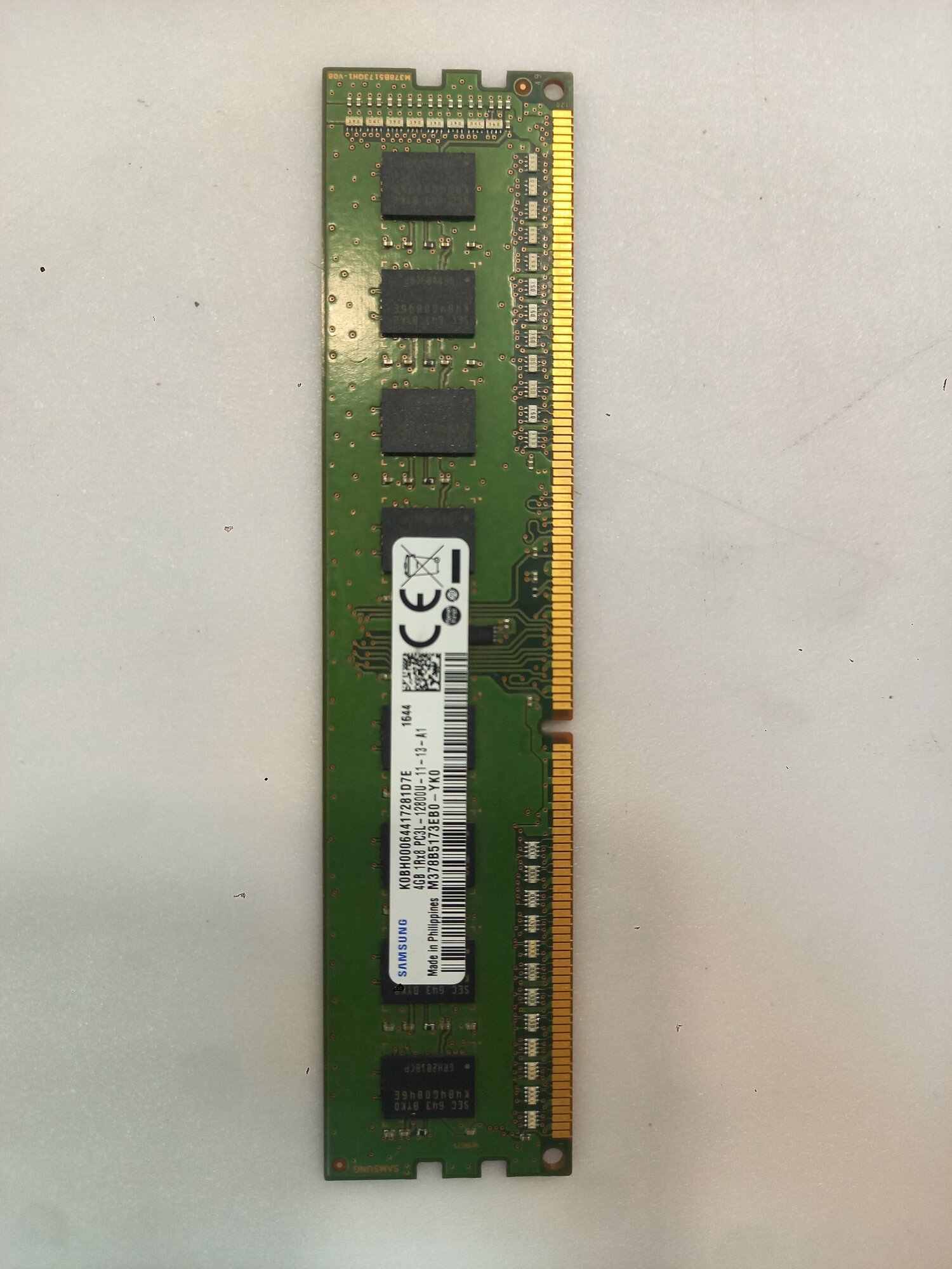 Модуль памяти Samsung original DDR3 DIMM 4Gb PC3L-12800