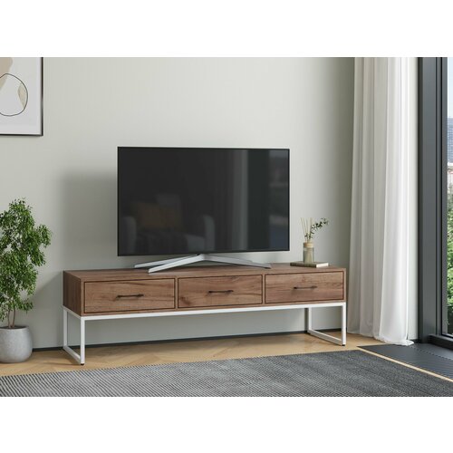 Тумба ТВ Айсберг Лофт большая Белыйдуб крафт табак 16490₽