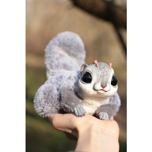 Белочка. Игрушка авторская, ручная работа. Шарнирная