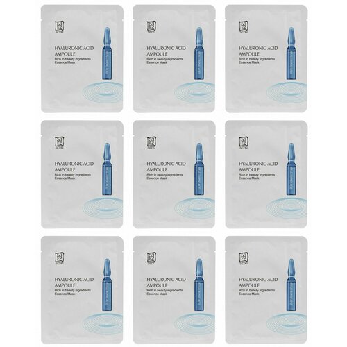 Seiyo Маска тканевая ампульная c гиалуроновой кислотой Увлажнение и питание, 25 гр, 9 шт