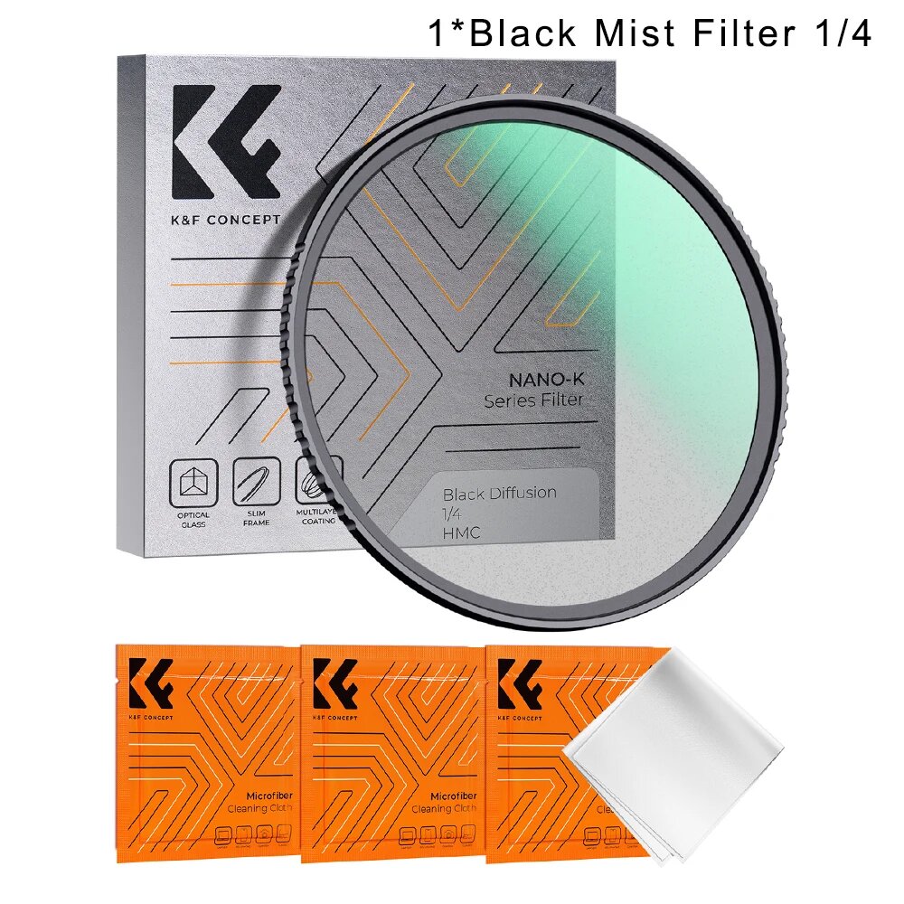 K&F CONCEPT Черный туман фильтр для объектива Nikon, Black Mist 1-4, 77 мм