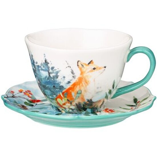 Чайная пара Lefard "лесная сказка" лиса 200 мл.