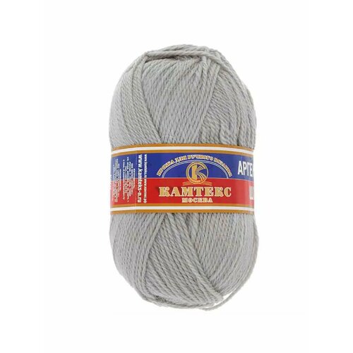 Пряжа Камтекс Аргентинская шерсть 168 серый светлый