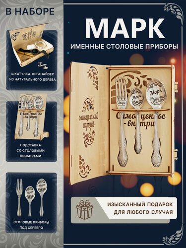 Изображение товара Подарочный набор с именем Марк- подарок папе, парню, мужу, сыну, мужчине