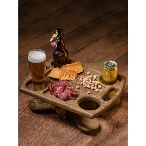 Пивной столик орех