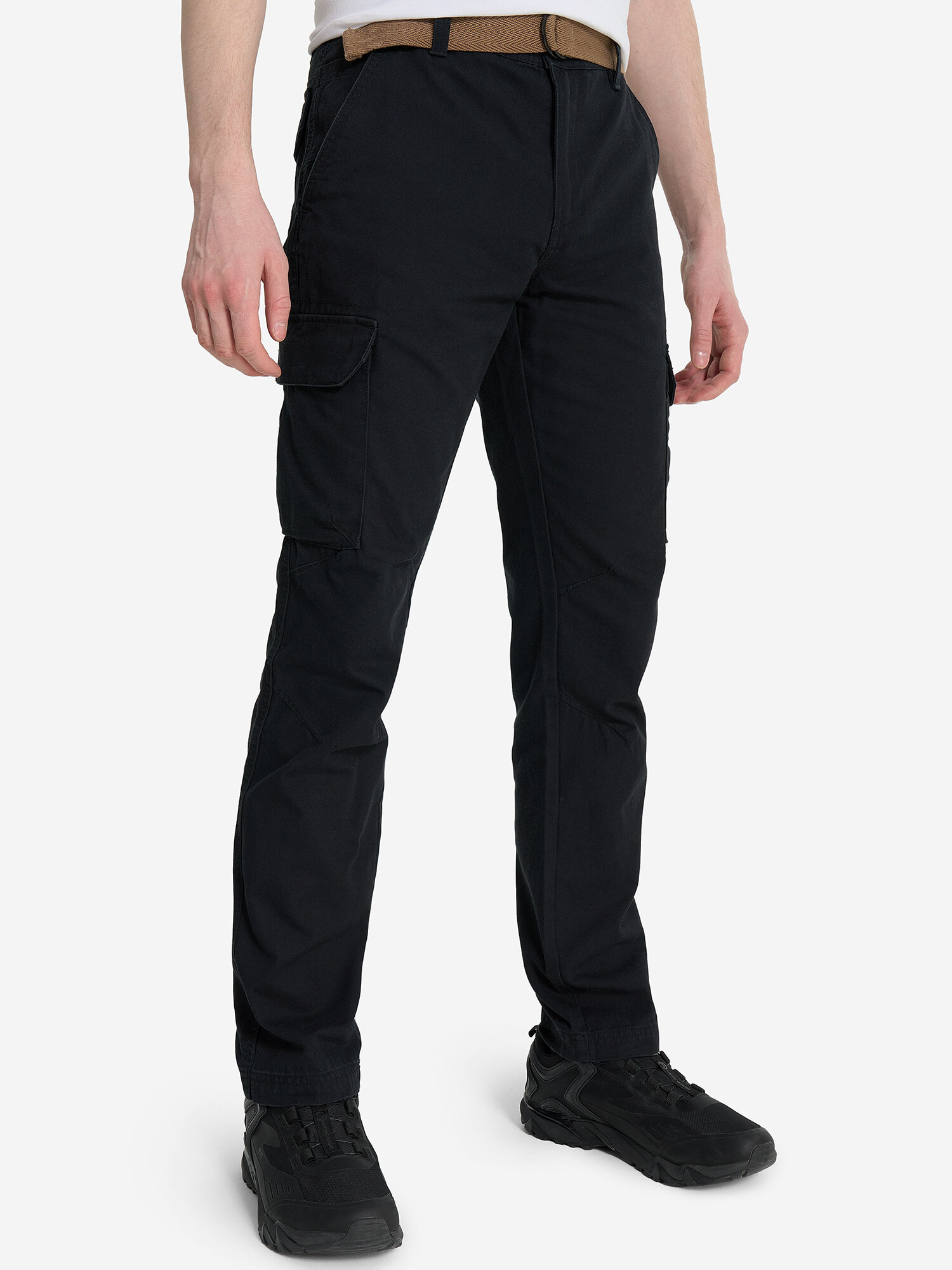 Брюки OUTVENTURE Travel Men’s Cargo Pants, размер 52, черный — фото 1