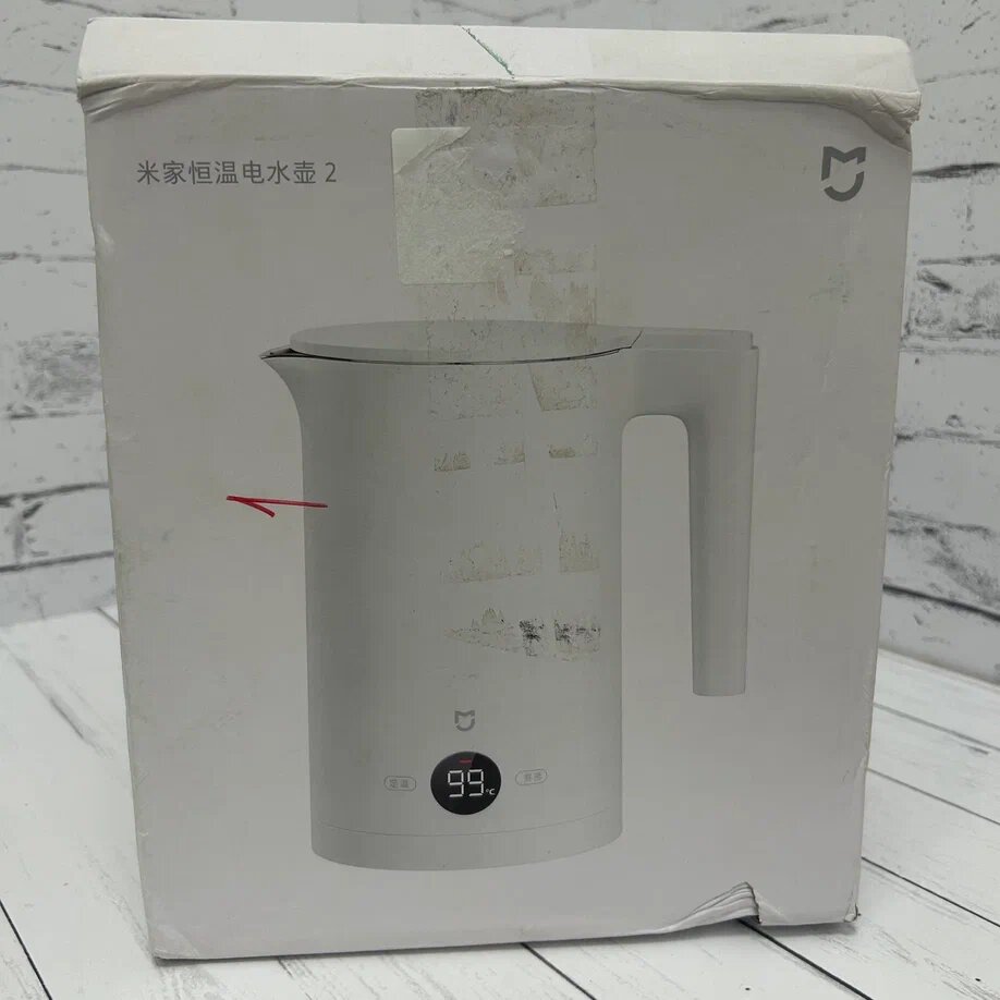 Уценка Чайник Xiaomi Thermostatic Electric Kettle 2 CN, белый