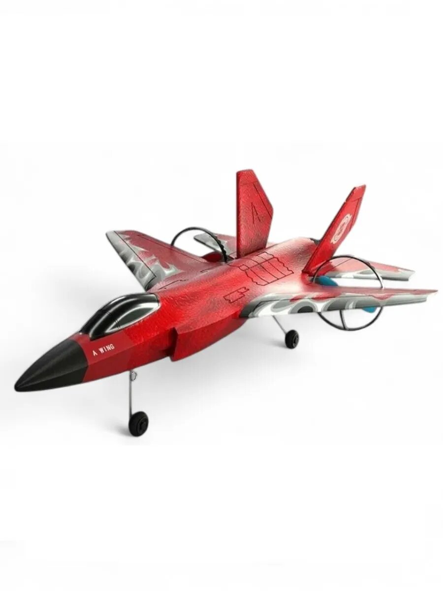 Радиоуправляемый самолёт CS Toys F35, светодиодная подсветка, красный — фото 1