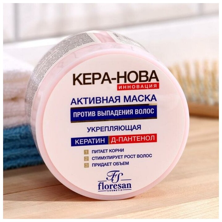 Активная маска против выпадения волос Floresan "Кера-Нова", 450