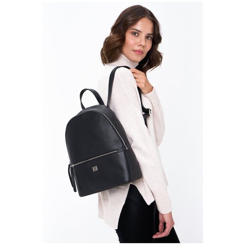 фото Рюкзак из натуральной кожи 17802-2 черный fabretti