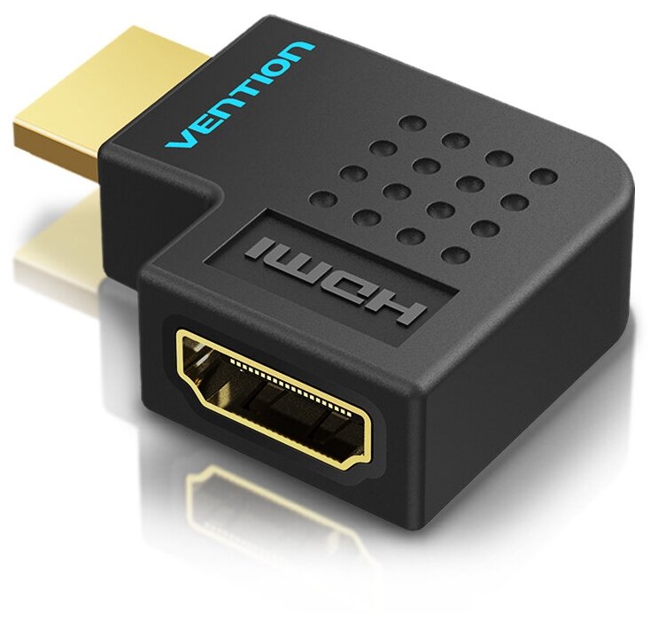 Адаптер-переходник Vention HDMI v2.0 19M/19F угол 90