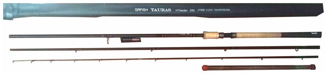 GRFish, Удилище фидерное Tauras H Feeder 360, 3.60м, 35-110г, 4pc (3 верш-2,3,4 oz)
