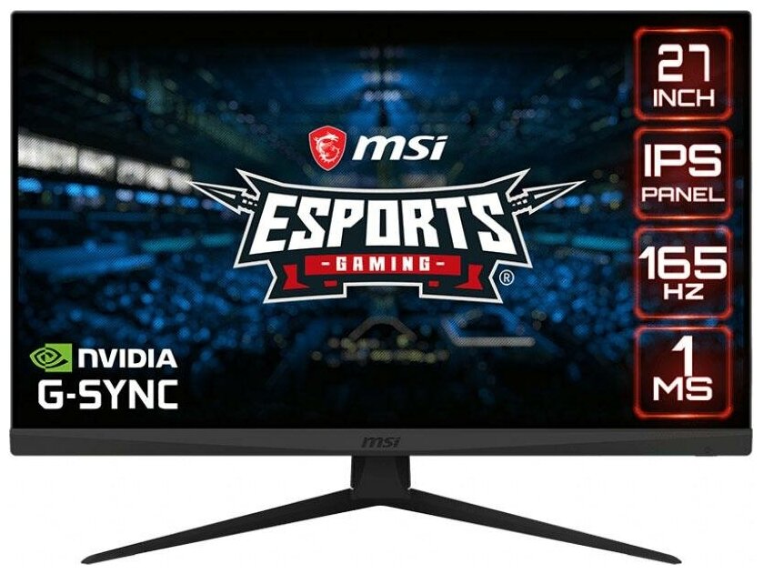 MSI Optix G273 27 1920x1080 матовыйIPSFlat2xHDMI1xDP165Hz1msBlack45kg 2807800₽