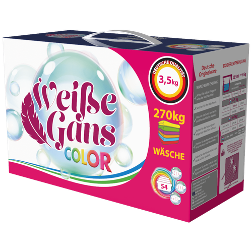 Стиральный порошок Weisse Gans Color, автомат, для цветного, 3,5 кг