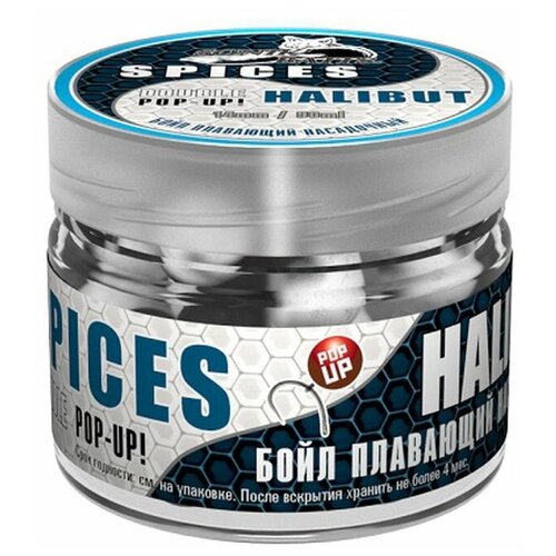 Бойлы насад. плав. двух цв. Sonik Baits SPICES-HALIBUT Fluo Pop-ups 14мм 90мл бойлы насад плав sonik baits 8мм strawberry micron fluo pop ups 50мл sonik baits 9070059