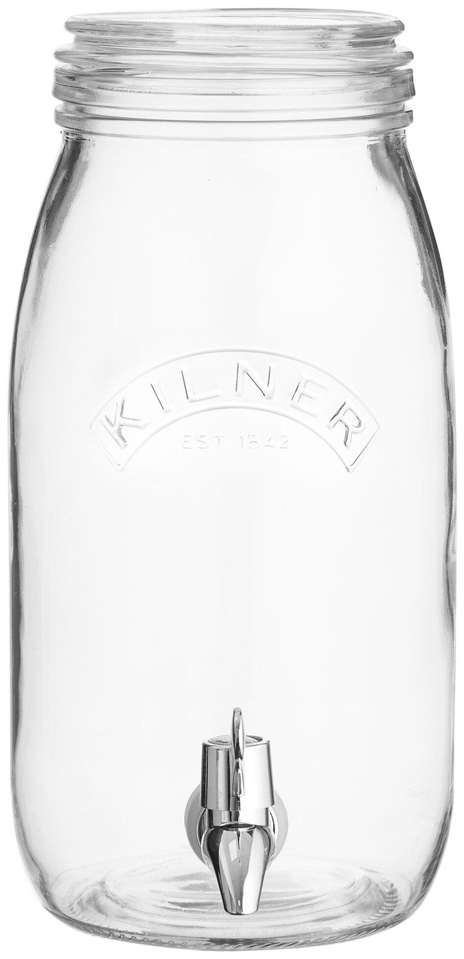 Диспенсер для напитков Kilner 0025.008 прозрачный 1 шт. 1.6 кг 28.4 см 20.5 см 3000 мл 14.5 см 22 см - фото №1