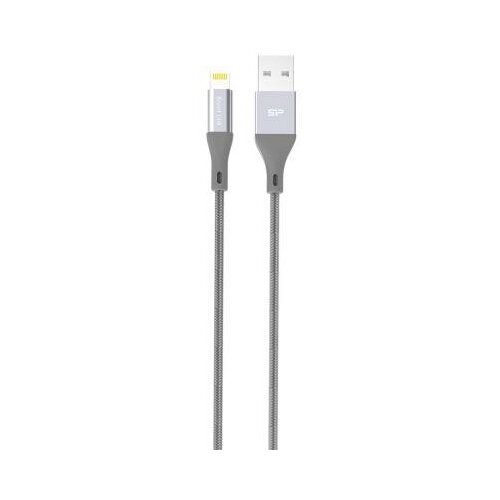 Кабель Lightning 1м Silicon Power SP1M0ASYLK30AL1G круглый серый