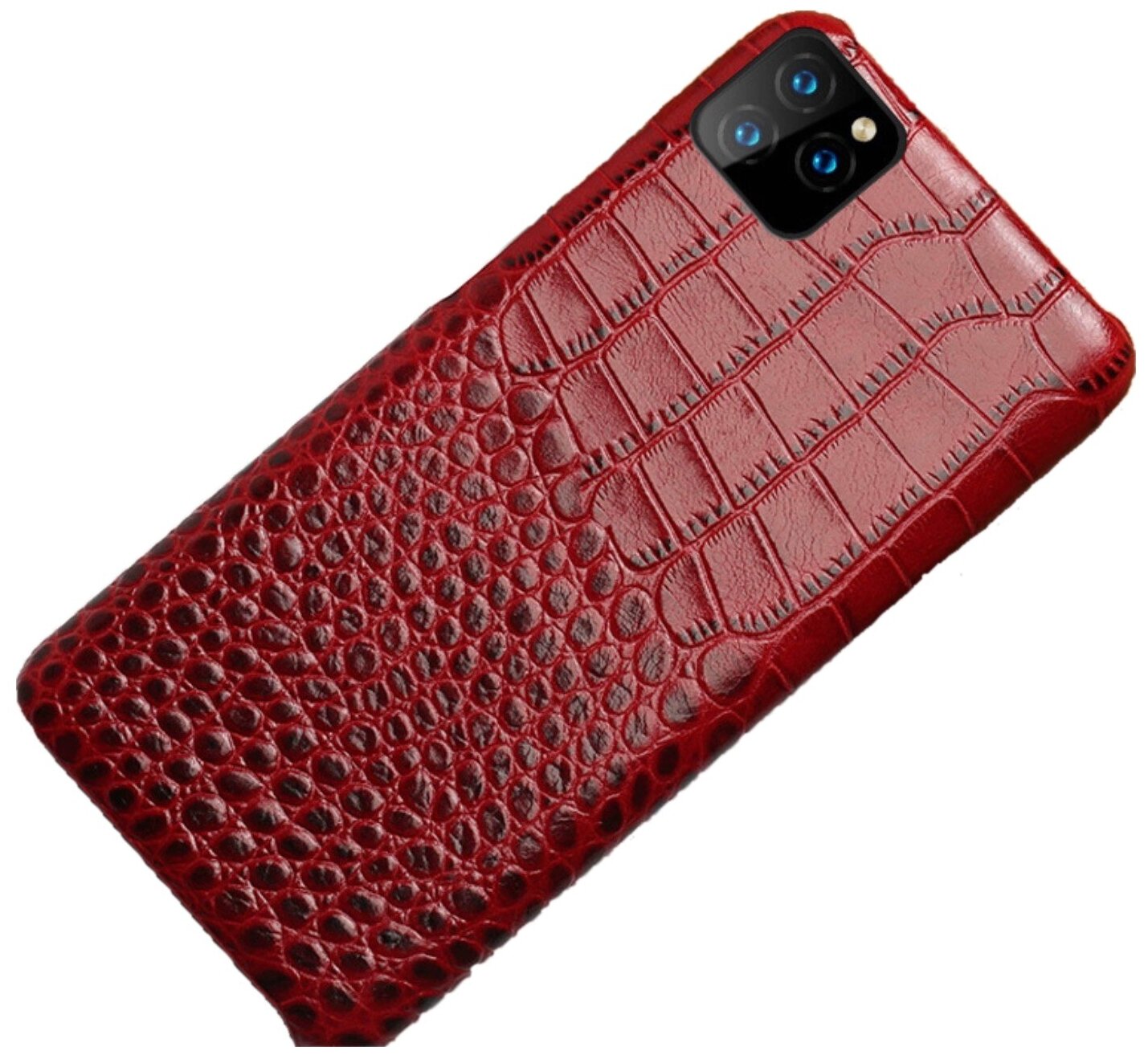 Чехол-накладка-бампер MyPads Premium для iPhone 11 Pro (Айфон 11 Про) из натуральной кожи с тиснением крокодила экзотическая неповторимая фактура.
