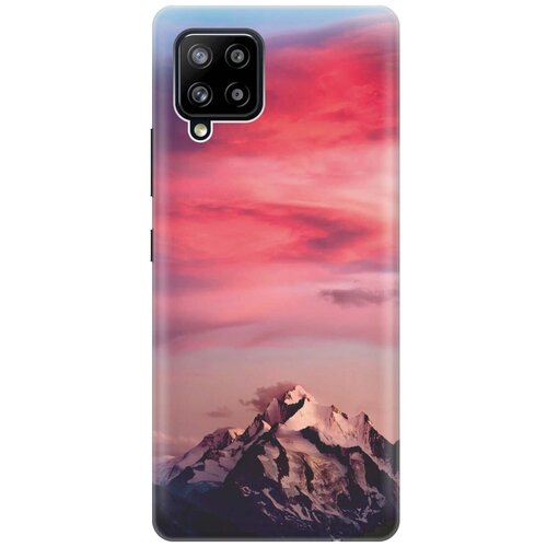 Ультратонкий силиконовый чехол-накладка для Samsung Galaxy A42 с принтом Горы и небо ультратонкий силиконовый чехол накладка для samsung galaxy m31s с принтом горы и небо