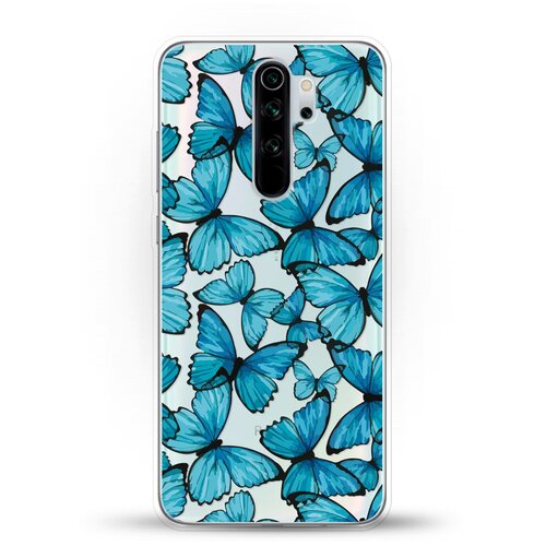 фото Силиконовый чехол бабочки на xiaomi redmi note 8 pro andy & paul