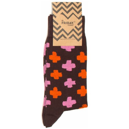 фото Носки с принтом st.friday socks - casual - plus - brown 42-46 st. friday