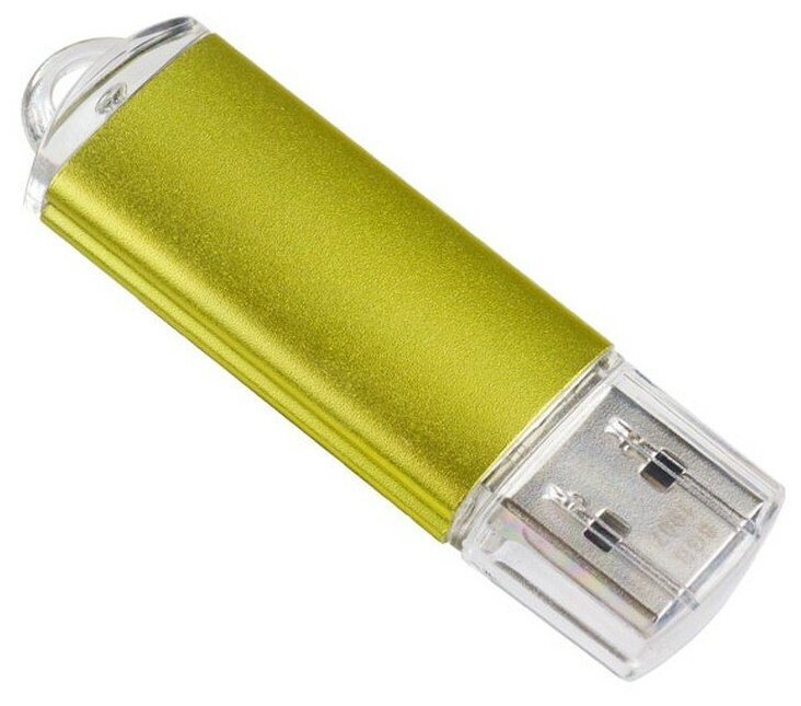Накопитель USB 2.0 64гб Perfeo E01 золотой