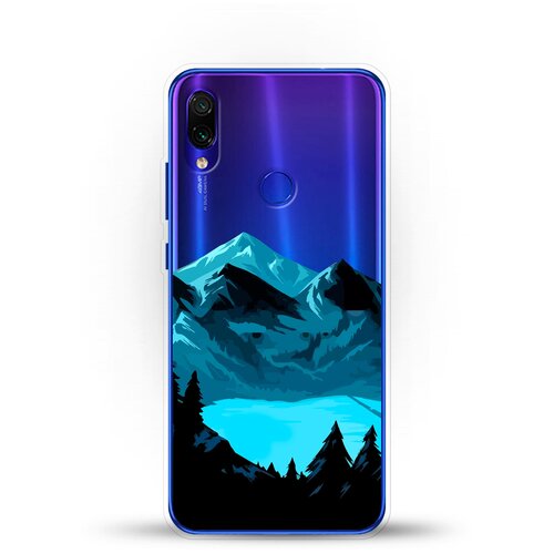 фото Силиконовый чехол горы и озеро на xiaomi redmi note 7 pro andy & paul