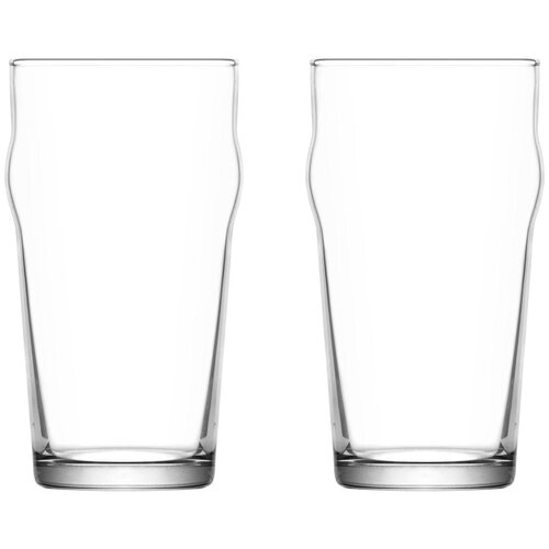 Набор пивных стаканов, бокалов для пива 570 мл прозрачное стекло, 2 шт,