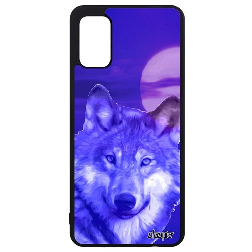 фото Простой чехол на // galaxy a41 // "дикий волк" хищник злой, utaupia, серый