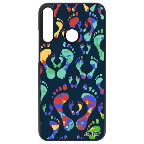 фото Защитный чехол на смартфон // huawei p40 lite e // "след стопы" первенец шажок, utaupia, цветной
