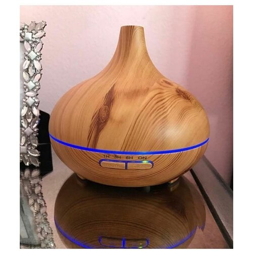 Аромадиффузор Лотос с пультом управления и LED подсветкой увлажнитель Цвет Светлое дерево M Acorp 155000₽