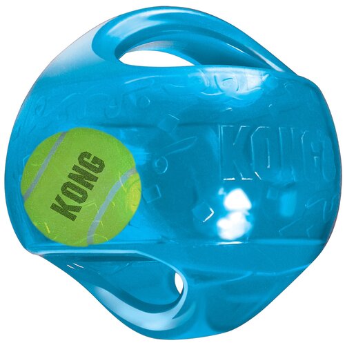 фото Kong игрушка для собак джумблер мячик l/xl 18 см синтетическая резина, цвета