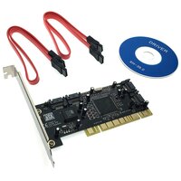 Контроллер Espada, PCI to 4 port SATA , RAID 0, 1, 0+1, FG-SA3114-4IR-01-CT01, чип Silicon Image Si3114