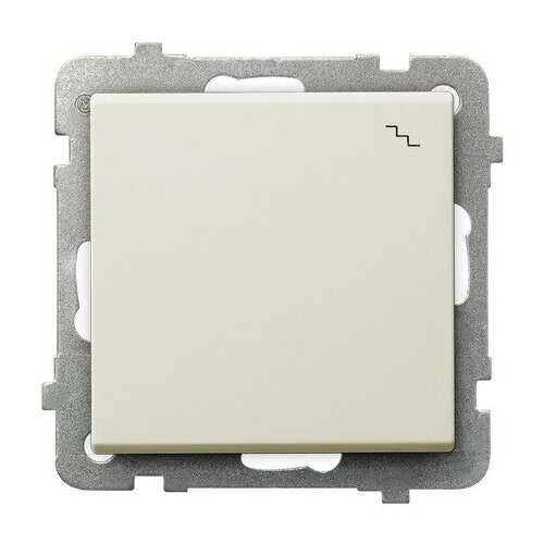 Ospel Sonata Бежевый Переключатель (сх.6) 1-клавишный, без рамки,