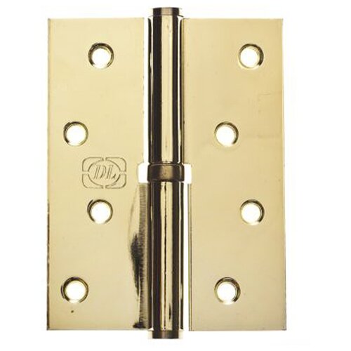 Петля дверная DOORLOCK DL9015-1 PB карточная, правая, полированная латунь (2 шт.), дверная фурнитура, крепеж на дверь, строительство и ремонт петля роликовая 5603 venice baby двойная ral 1013 дверная фурнитура для дома домашний крепеж на дверь строительство и ремонт