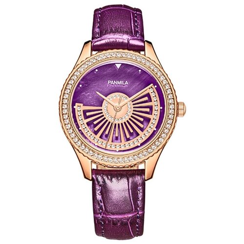 Наручные часы Panmila Наручные часы Panmila P0319M-DD1RVV fashion женские, фиолетовый, золотой