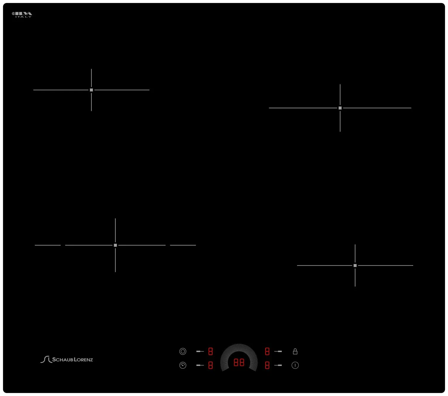 Варочная панель встраиваемая электрическая Schaub Lorenz SLK СY 61 H1, 60см, чёрный, стеклокерамика - фотография № 2