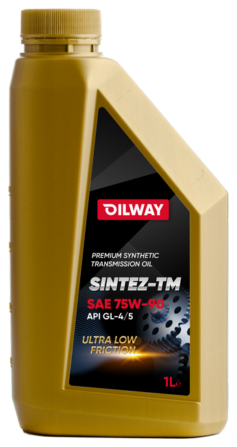 Масло трансмиссионное 75w90 cин.Oilway Sintez-TM 1л (GL-5)