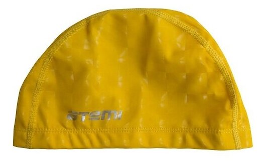 Шапочка для плавания Atemi PU 14 ткань с покрытием желтый (PU14) - фото №8