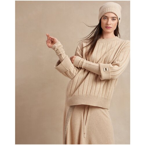 Джемпер Natalie German, кашемир, размер L, бежевый