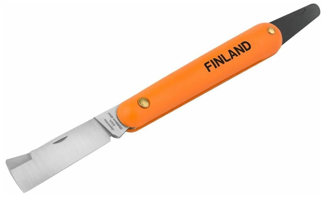 Нож прививочный с язычком для отгиба коры Finland 1454 - фотография № 1