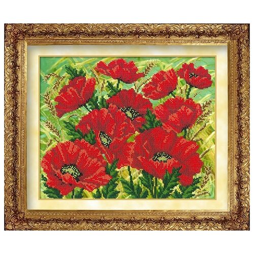 фото Набор для вышивания русская искусница 1001 красные маки