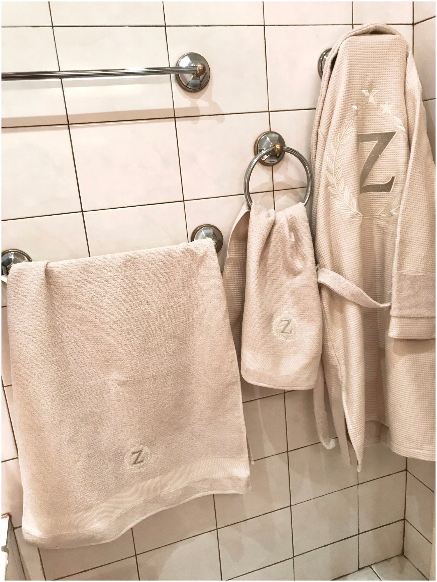 Мужской махровый халат + 2 полотенца Cream, ZARIN HOME, набор, подарок мужчине. Подарок на 23 февраля. - фотография № 8