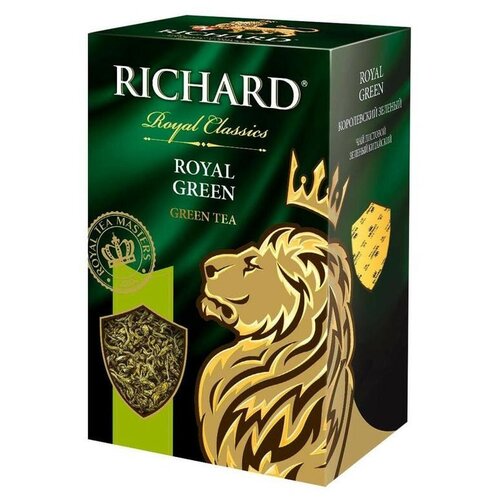 Чай Richard Royal Green, зеленый, крупный лист вес.90гр,986052