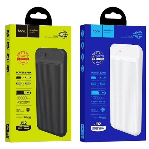 Внешний аккумулятор 10000 mah J52 HOCO черный 94800₽
