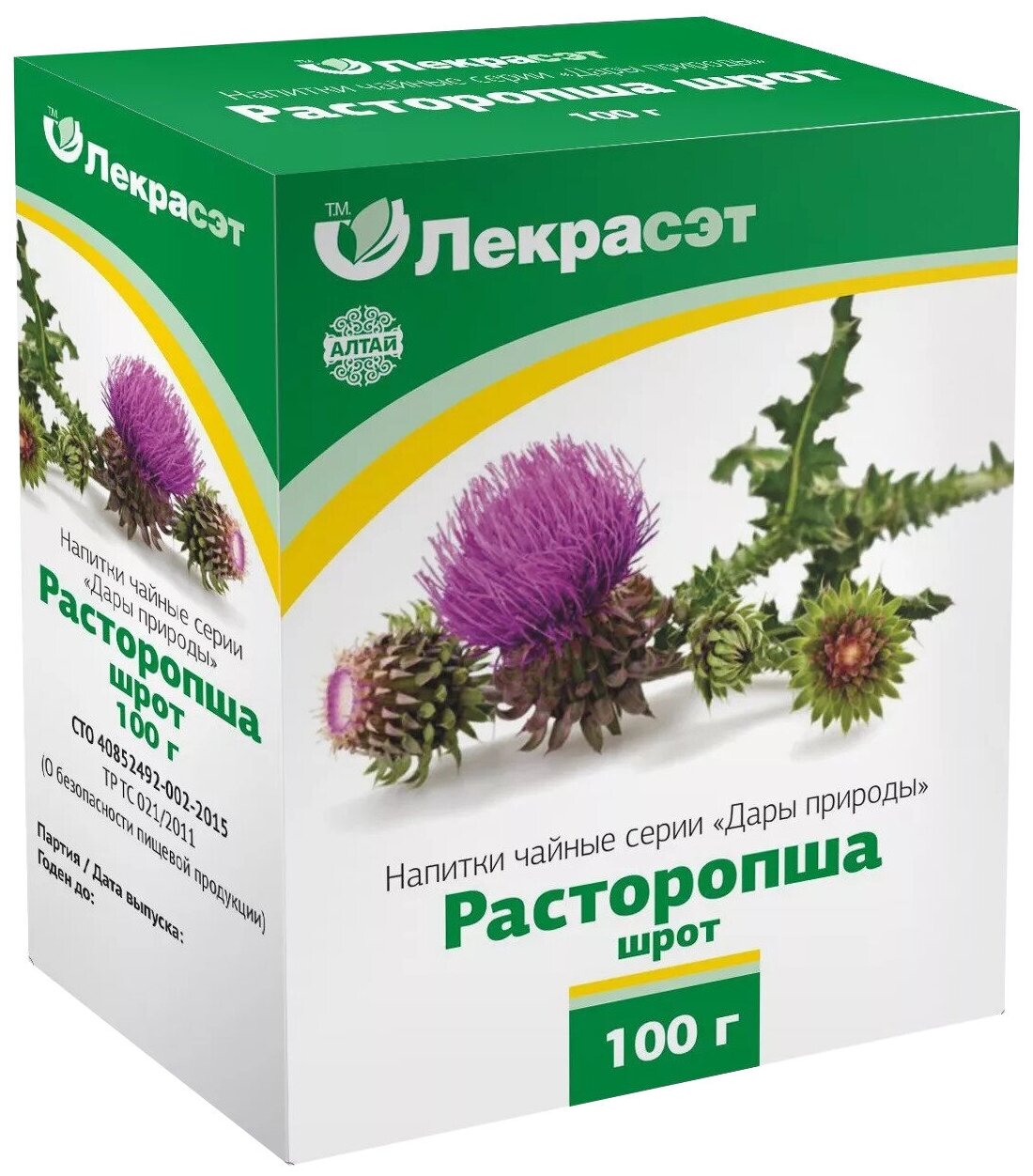 Расторопша пятнистая шрот 100 гр. (Лекра-СЭТ)